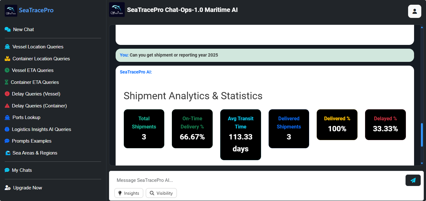 Container Analytics Screenshot 1